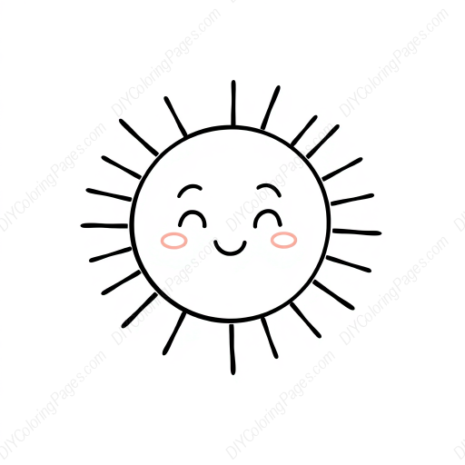 Free Printable sun - sun Coloring Page for Kids and Adults - High Quality PDF & PNG Download