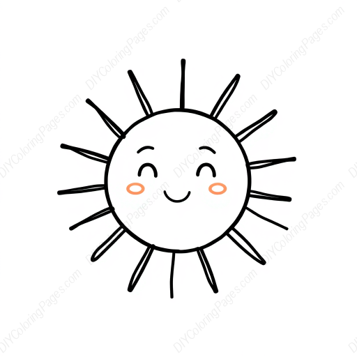 Free Printable sun - sun Coloring Page for Kids and Adults - High Quality PDF & PNG Download