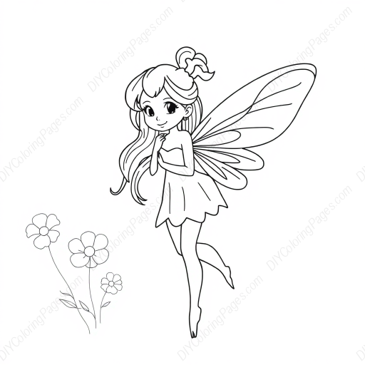 fairy - fairy coloring page