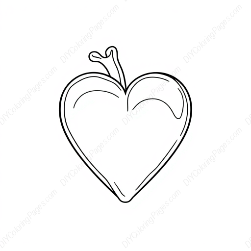 heart - heart coloring page