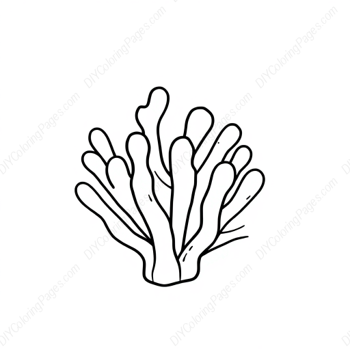 Free Printable coral detail - coral, detail Coloring Page for Kids and Adults - High Quality PDF & PNG Download