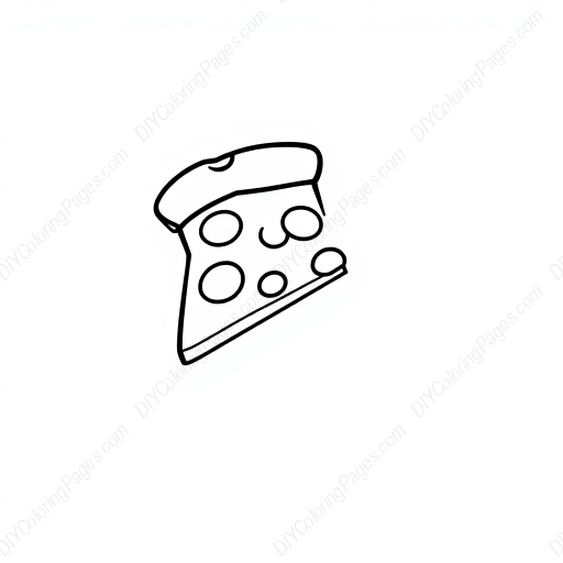 Free Printable pizza slice - pizza slice Coloring Page for Kids and Adults - High Quality PDF & PNG Download