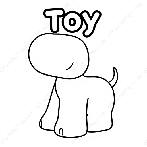 toy - toy coloring page