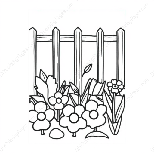 garden - garden coloring page