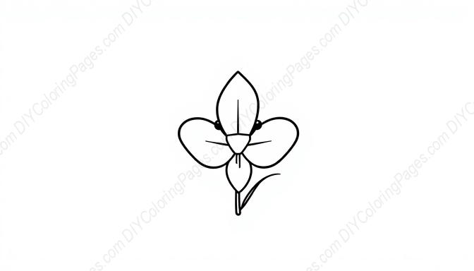 Free Printable violet - violet Coloring Page for Kids and Adults - High Quality PDF & PNG Download