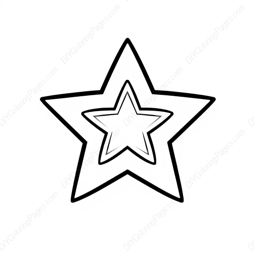 star - star coloring page