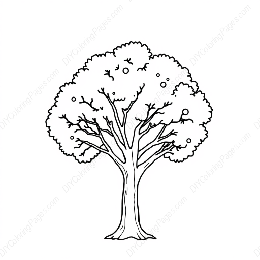 tree - tree coloring page