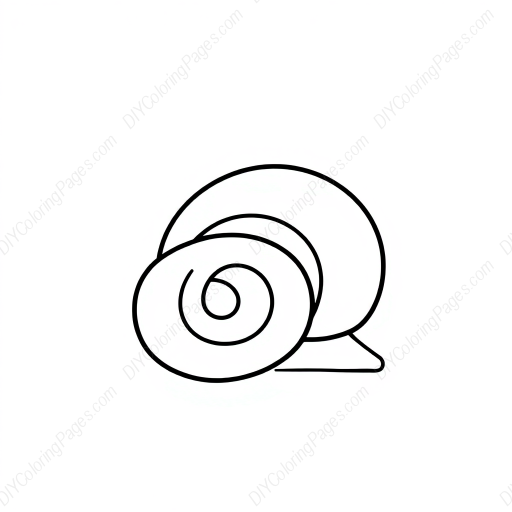 Free Printable snail shell - snail, shell Coloring Page for Kids and Adults - High Quality PDF & PNG Download