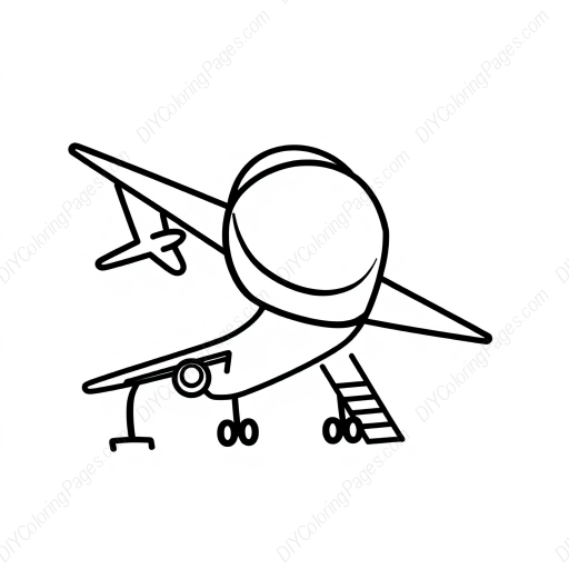 Free Printable airport - airplane, airport, luggage, passengers, runway Coloring Page for Kids and Adults - High Quality PDF & PNG Download