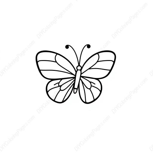 Free Printable butterfly wing - butterfly, wing Coloring Page for Kids and Adults - High Quality PDF & PNG Download