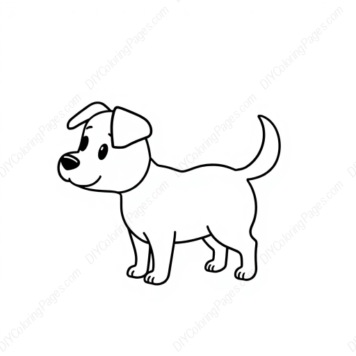 Free Printable dog tail wagging - dog, tail, wagging Coloring Page for Kids and Adults - High Quality PDF & PNG Download