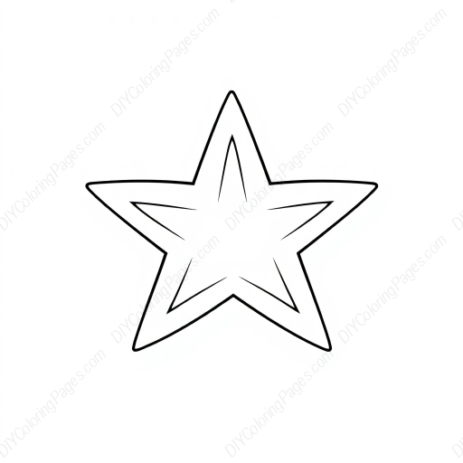star - star coloring page