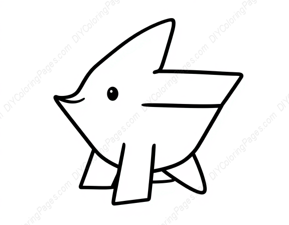 Free Printable kirigami Coloring Page for Kids and Adults - High Quality PDF & PNG Download