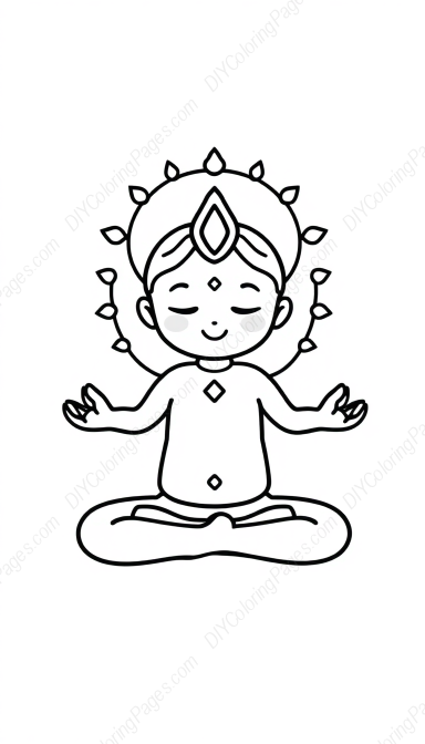 Free Printable chakra - chakra Coloring Page for Kids and Adults - High Quality PDF & PNG Download