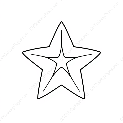 star - star coloring page