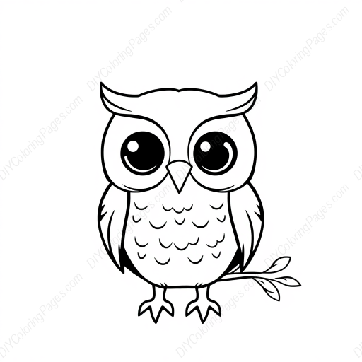 adorable owl - adorable, owl coloring page