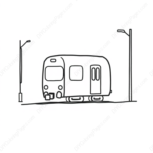 Free Printable train station - train, station Coloring Page for Kids and Adults - High Quality PDF & PNG Download
