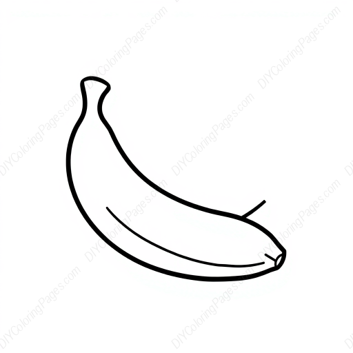 Free Printable banana - banana Coloring Page for Kids and Adults - High Quality PDF & PNG Download