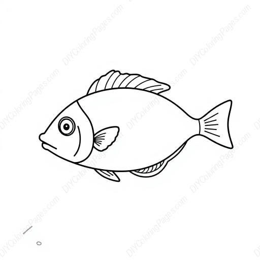 fish - fish coloring page