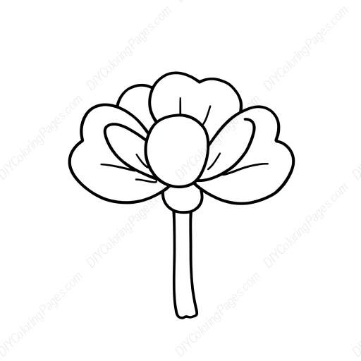 Free Printable anemone detail - detail, anemone Coloring Page for Kids and Adults - High Quality PDF & PNG Download