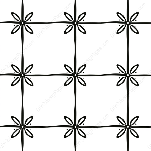 Free Printable tile pattern - pattern, tile Coloring Page for Kids and Adults - High Quality PDF & PNG Download