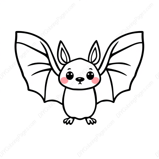 Free Printable bat - bat Coloring Page for Kids and Adults - High Quality PDF & PNG Download