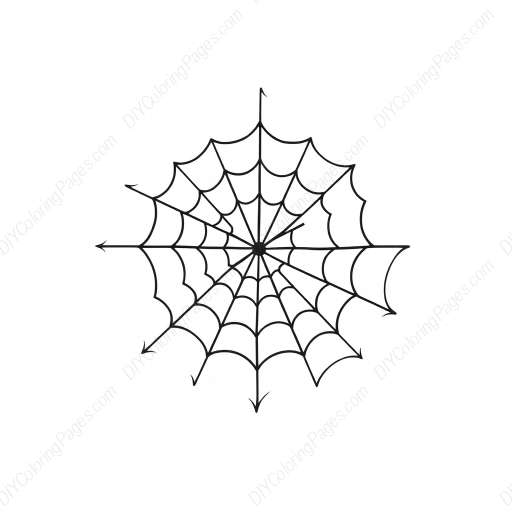 Free Printable spider web detail - spider, web, detail Coloring Page for Kids and Adults - High Quality PDF & PNG Download