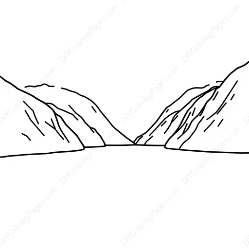 Free Printable fjord - fjord Coloring Page for Kids and Adults - High Quality PDF & PNG Download