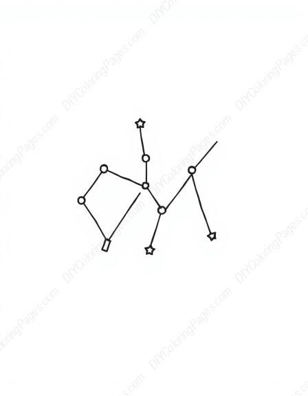 Free Printable constellation - constellation Coloring Page for Kids and Adults - High Quality PDF & PNG Download