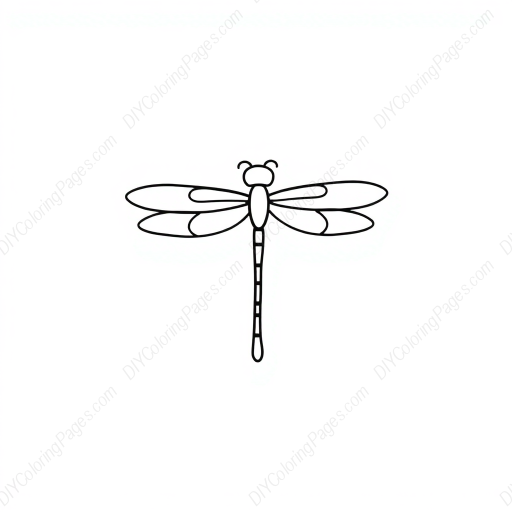 Free Printable dragonfly detail - dragonfly, detail Coloring Page for Kids and Adults - High Quality PDF & PNG Download