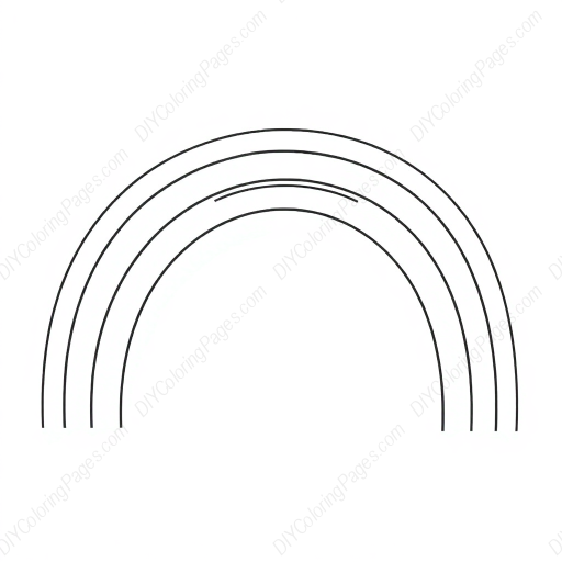 rainbow - rainbow coloring page