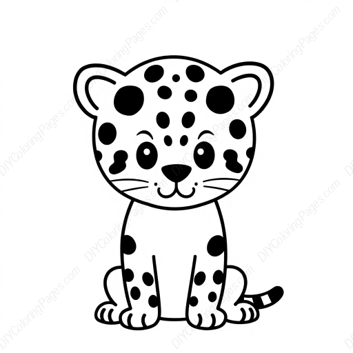 Free Printable leopard spots - leopard, spots Coloring Page for Kids and Adults - High Quality PDF & PNG Download