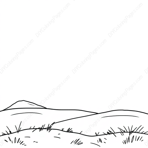 Free Printable fantasy landscape - landscape, fantasy Coloring Page for Kids and Adults - High Quality PDF & PNG Download