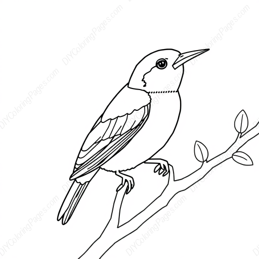tanager colorful - tanager, colorful coloring page
