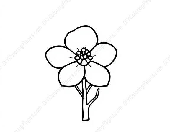 Free Printable sakura - tree, flowers, nature, sakura Coloring Page for Kids and Adults - High Quality PDF & PNG Download