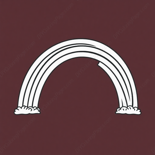 rainbow - rainbow coloring page