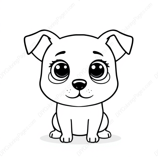 Free Printable dog eyes - dog, eyes Coloring Page for Kids and Adults - High Quality PDF & PNG Download