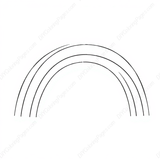 rainbow - rainbow coloring page