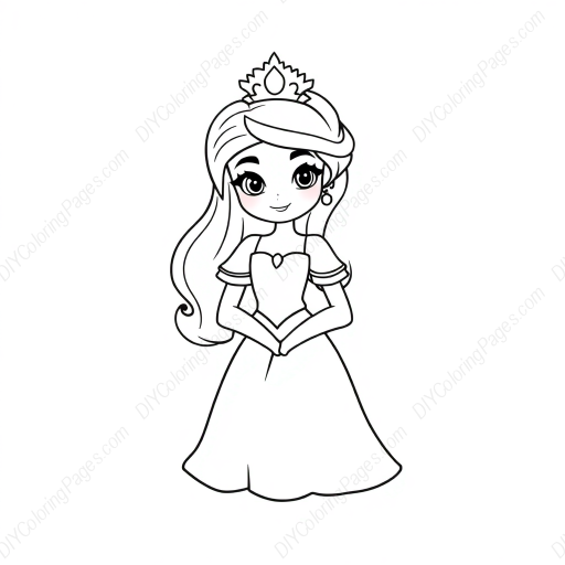 princess - princess coloring page