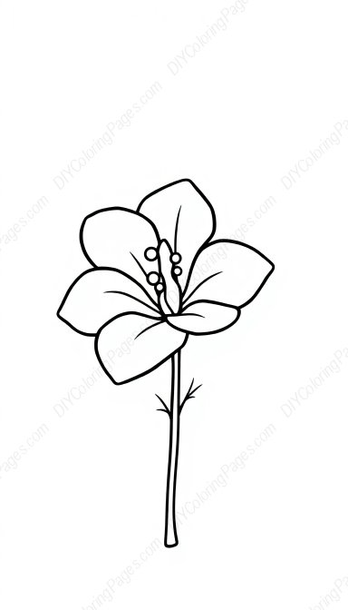 Free Printable gardenia - gardenia Coloring Page for Kids and Adults - High Quality PDF & PNG Download