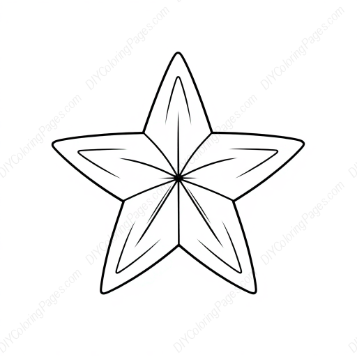 star - star coloring page