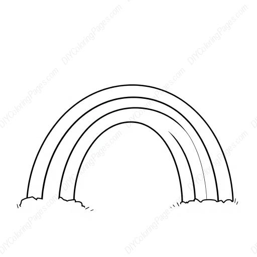 rainbow - rainbow coloring page