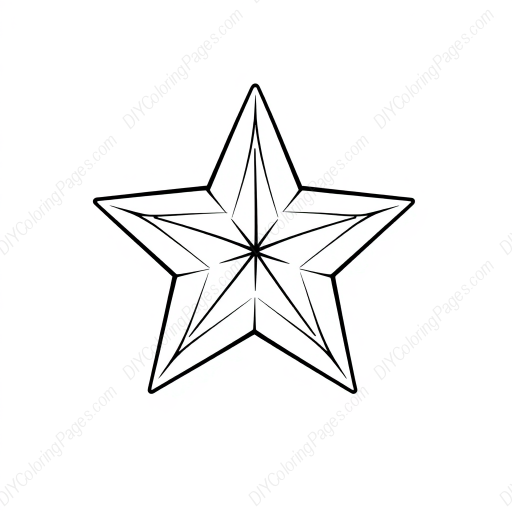 star - star coloring page