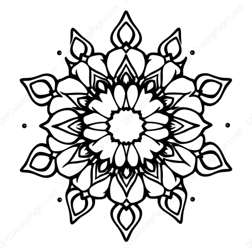 Free Printable mandala pattern - mandala, pattern Coloring Page for Kids and Adults - High Quality PDF & PNG Download