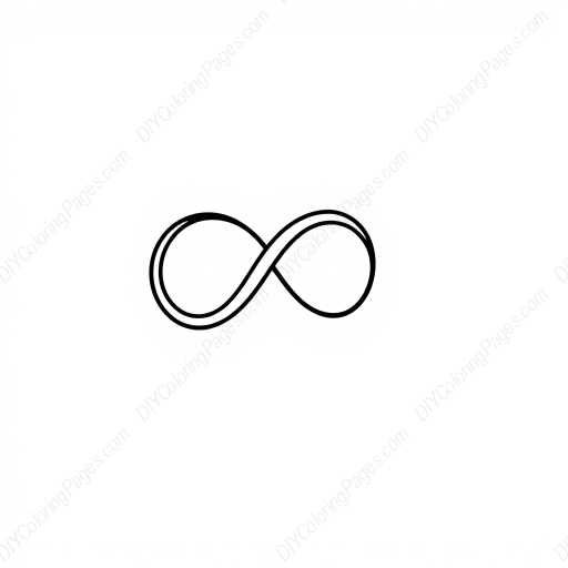 Free Printable infinity symbol - infinity symbol Coloring Page for Kids and Adults - High Quality PDF & PNG Download