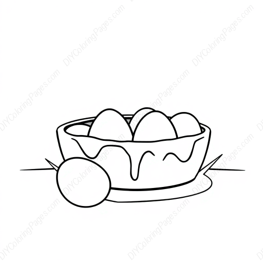 Free Printable dyeing eggs - easter, eggs, dyeing, coloring Coloring Page for Kids and Adults - High Quality PDF & PNG Download