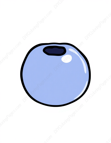 Free Printable blueberry - blueberry Coloring Page for Kids and Adults - High Quality PDF & PNG Download