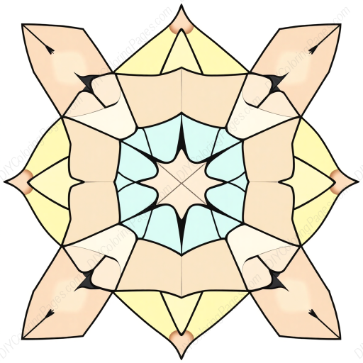 geometric art - geometric art coloring page