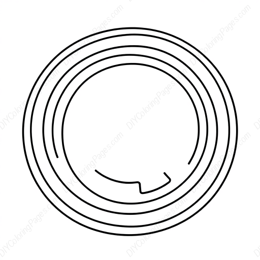 Free Printable circular labyrinth - labyrinth, circular Coloring Page for Kids and Adults - High Quality PDF & PNG Download