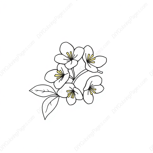 Free Printable honeysuckle - honeysuckle Coloring Page for Kids and Adults - High Quality PDF & PNG Download